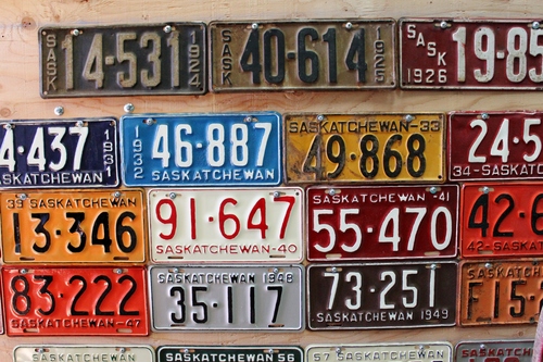 Willow Bunch license plates